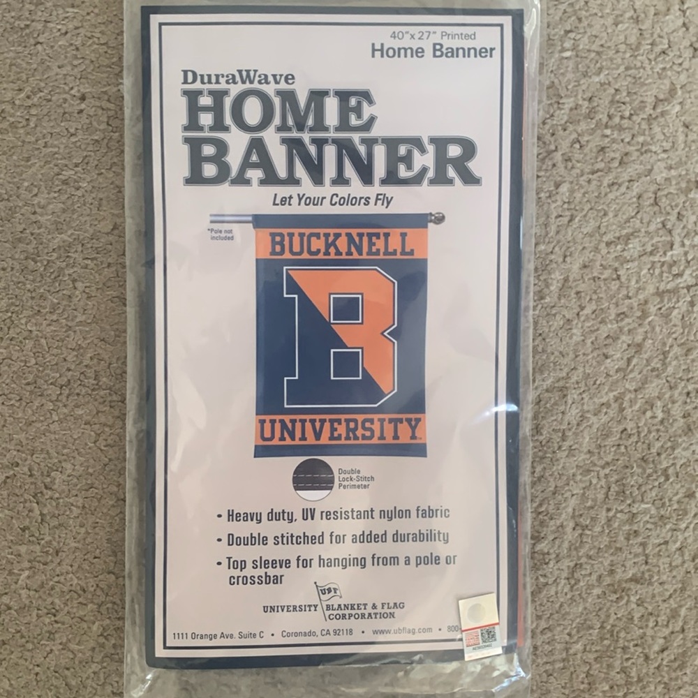 Brand New never opened- 40 x 27 Bucknell Banner